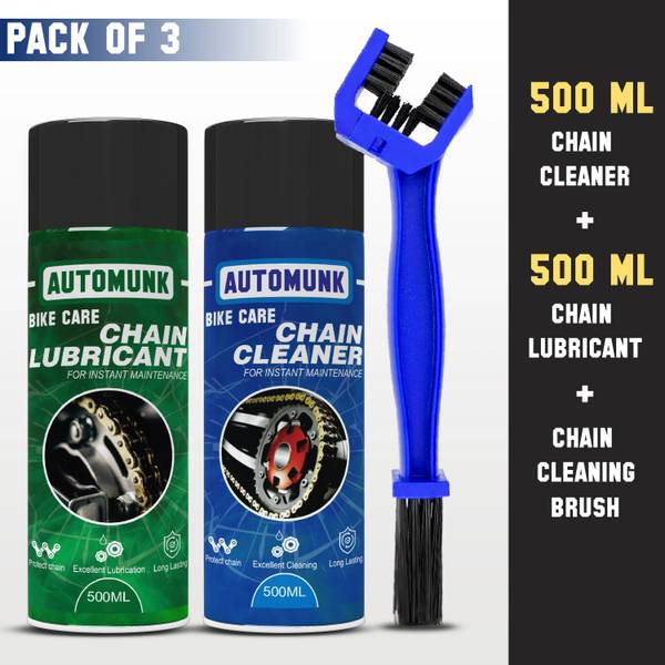 automunk Bike Chain Lubricant And Chain Cleaner Spray With Cleaning Brush lubricant Chain Oil