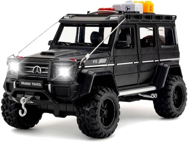 Akvanar 1:24 Mercedes Brabus Toy Cars Model Zinc Alloy Pull Back car Sound & Light pc 1