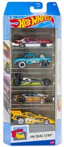 HOT WHEELS HW 5 Car Gift Pack (HW Drag Strip HTV54)