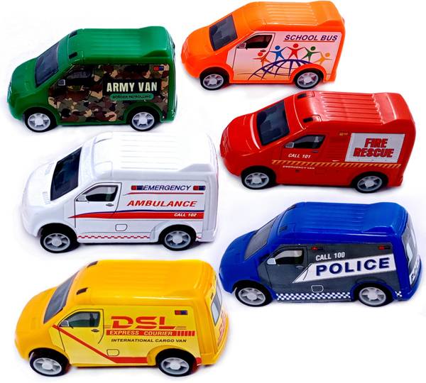 Fire truck toy outlet van pull back red