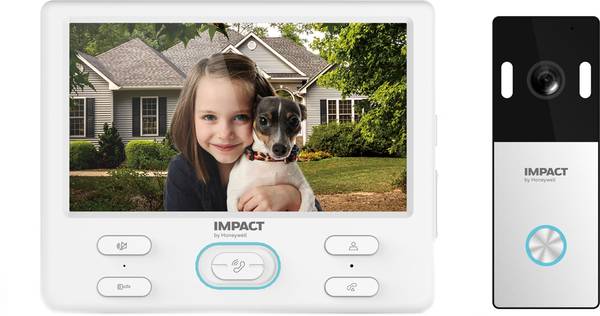 Impact by Honeywell Analog 7" TFT LCD Screen Physical Button,2mp,BuiltIn Mic,with Memory I-HVDP-SM01 Video Door Phone