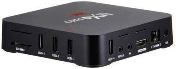 MXQ PRO Android 7.1 TV Box 2GB RAM/16GB ROM Amlogic S905W 64 Bit Quad Core Wi-Fi UHD 4K 1080P Smart TV Set Top Box 2.5 inch Blu-ray Player (Black) 3.5...