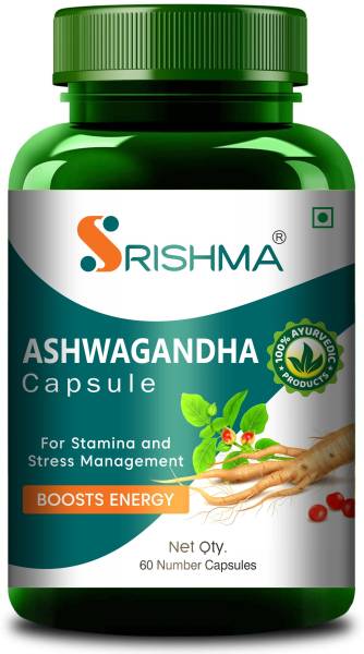 Srishma Ashwagandha Capsule for Support Strength, Energy & Stress Relief