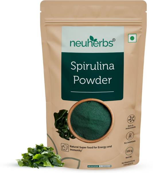 Neuherbs Spirulina Powder | 100% Pure & Natural | For Immunity, Digestion & Skin Health