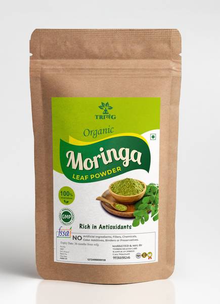 Trivang Organic Moringa Leaf Powder For Weight Loss, Powerful Vitamins & Antioxidants