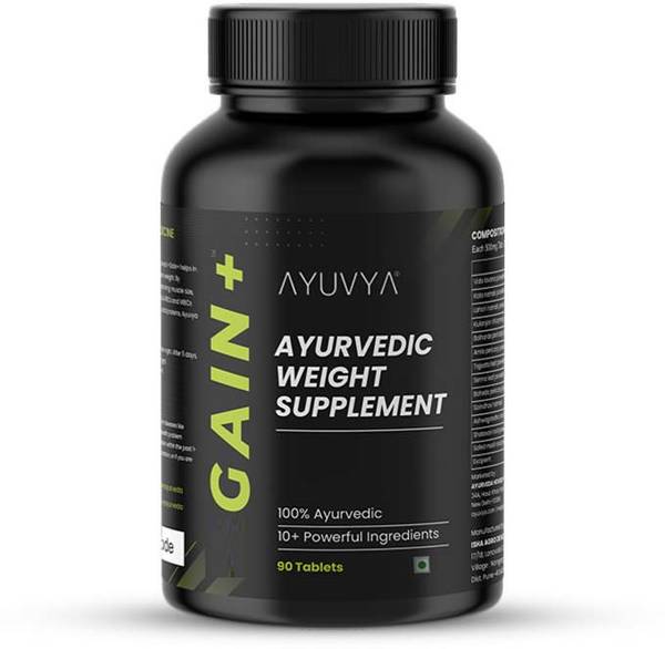 Ayuvya Gain+ Natural Weight Booster, Helps in Gaining Weight