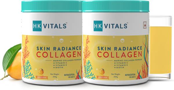 HEALTHKART Skin Radiance Collagen Supplement with Biotin, Mango