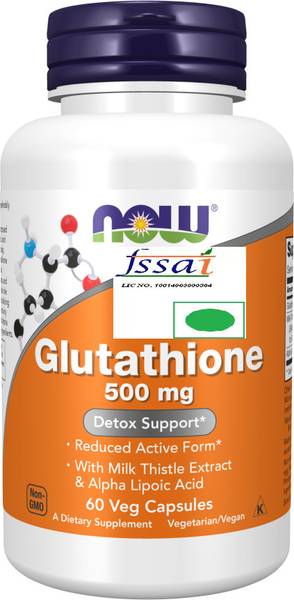 Now Foods Glutathione 500 mg Veg Capsules