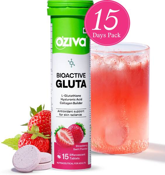 OZiva Bioactive Gluta Fizzy L-Glutathione | Reduce Skin Cellular Damage & Pigmentation