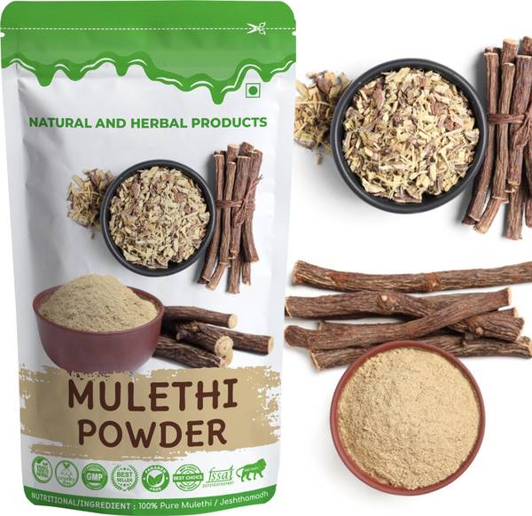 NATURAL AND HERBAL PRODUCTS Mulethi Powder For Cough | Mulethi Stick For Face Pack | Hair Care | Eating Pure