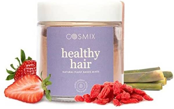 COSMIX Healthy Hair | For Scalp & Hair Care| Biotin Booster| Berries & Amla|Vegan |Jar