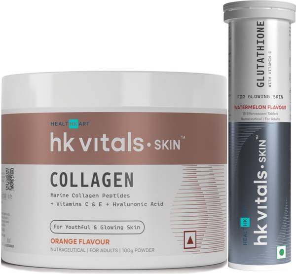 HEALTHKART HK Vitals Skin Radiance Collagen & Glutathione Effervescent, 15 No