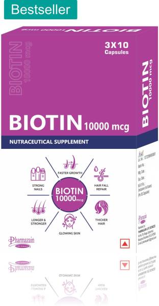 ZAISPAS Biotin 10000 mcg Maximum Strength For Hair Growth ,Skin & Nails for Men & Women