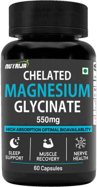 NutriJa High Absorption Chelated Magnesium Glycinate 550mg