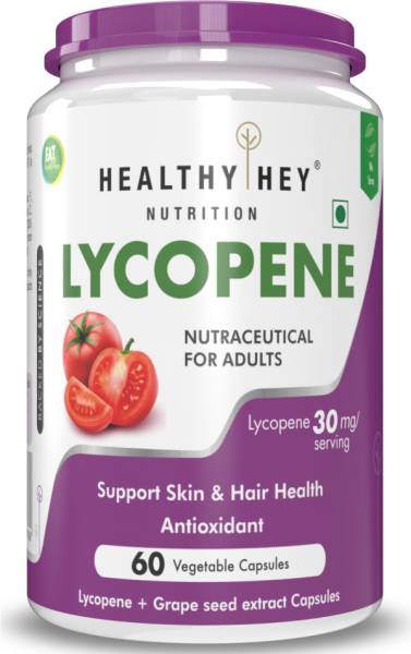 HealthyHey Nutrition Lycopene 60 Vegetable Capsules (Pack of 1)