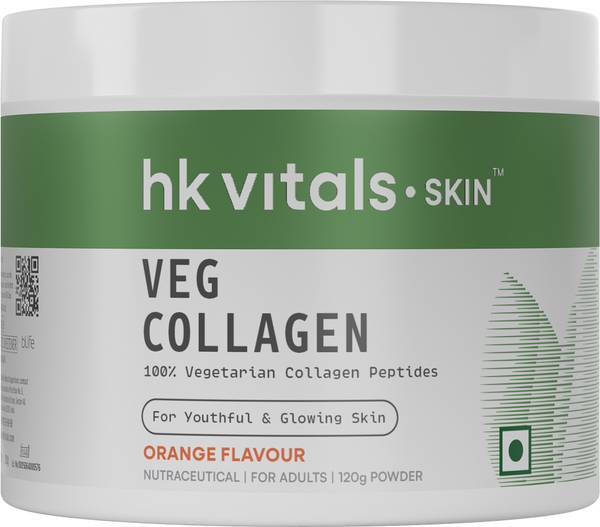 HEALTHKART HK Vitals Skin Radiance Veg Collagen Powder, Vegetarian Supplement, Orange