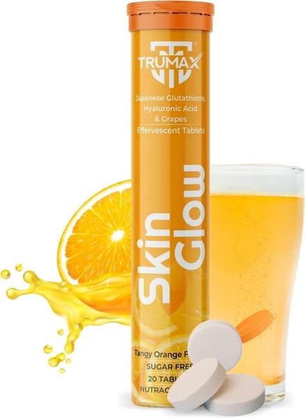 TRUMAX Skin Glow Japanese Glutathione & Vitamin C for Glowing Skin Effervescent Tablets