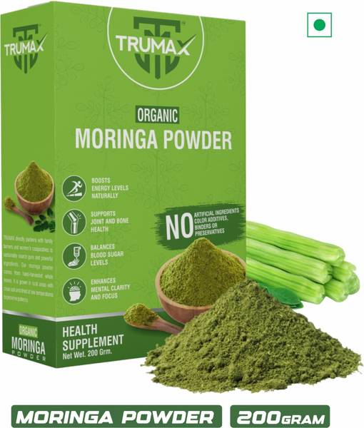 TRUMAX Organic Moringa Powder | Good for Immunity, Digestion, skincare and Haircare
