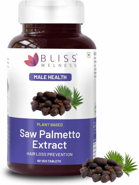 Bliss Welness Saw Palmetto Extract 800 MG | Hair Growth Prostate Health Support Urinary