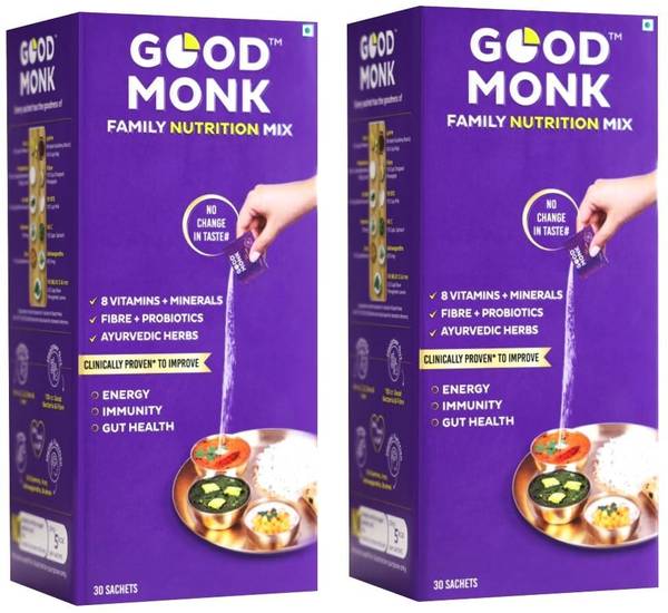 Good Monk Nutrition Mix (Add to Food) - Multivitamins, Probiotics, Fibre & Herbs