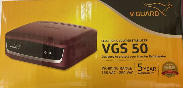 V-Guard VGS 50 CHERRY REFRIGERATOR/ FRIDGE STABILIZER UPTO 450 LTR INVERTER STABILIZER Voltage Stabilizer