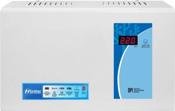 Hypher 4 KVA 90V-280V 3200W Digital Voltage Stabilizer for Upto 1.5 Ton AC KVA 90 V-280V 3200W Digital Voltage Stabilizer for Upto 1.5 Ton AC