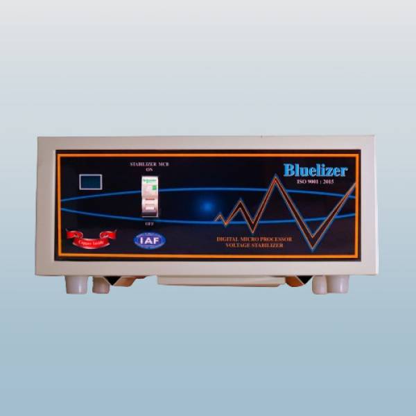 BLUELIZER 6 Kva Mainline Stabilizer Working Range (80 - 300 V) Loading Capacity 20 Ampere (INDIA'S FIRST IN DISPLAY AMPERE METER STABILIZER)HEAVY DUTY...