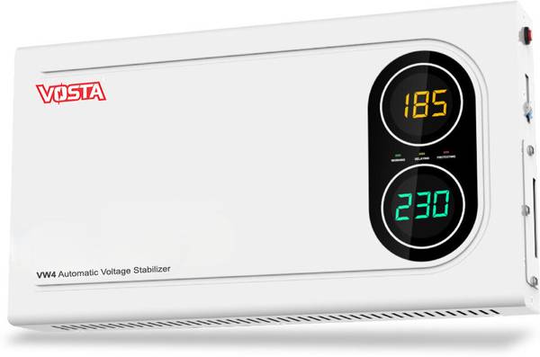 Vosta VW4 Digital Stabilizer for Treadmill and Home Use Appliances | 4KVA Automatic Voltage Stabilizer