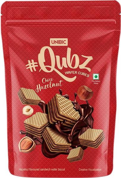 UNIBIC QUBZ Hazelnut Wafers