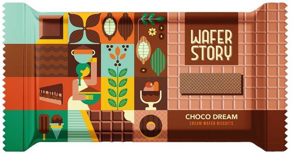 Wafer Story Choco Dream Wafer with Chocolate Cream Filling 30g (Pack of 24) Wafers