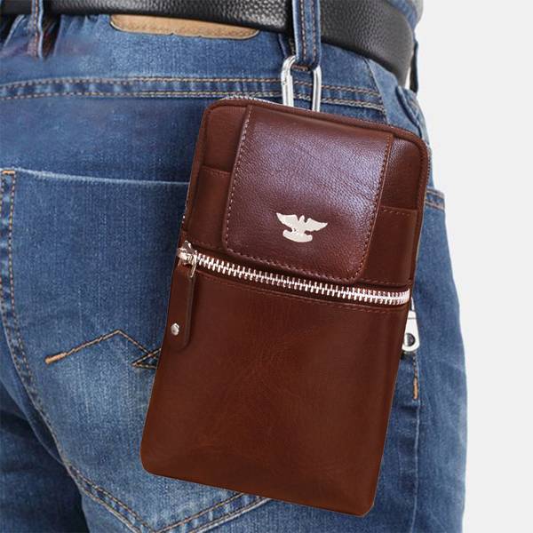 ABYS Genuine Leather Small Trip Bag for Men & Women Small Travel Bag - Small