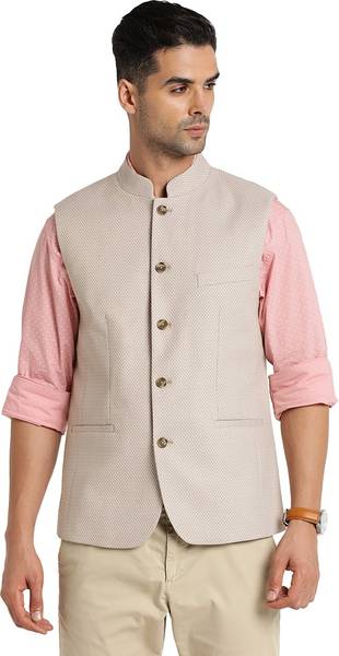 INDIAN TERRAIN Solid Men Waistcoat Price History
