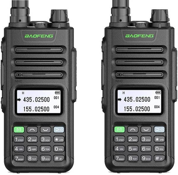 Baofeng UV-13 Pro Walkie Talkie (Pack of 2) Type C Charge Long Range Water Resistant UV-13 Pro TwoWay Transreceiver Walkie Talkie