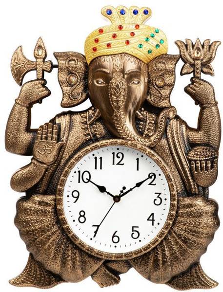 Attractionz Analog 39 cm X 33 cm Wall Clock
