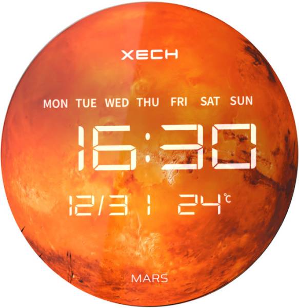 xech Digital 31.5 cm X 31.5 cm Wall Clock