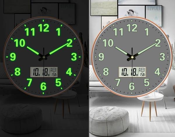 Prefact Analog-Digital 30 cm X 30 cm Wall Clock