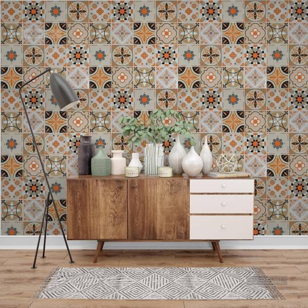OMRUDRAVI Wallpaper For Furniture Kitchen, Cabinets, Wall Decor Self Adhesive Sticker
