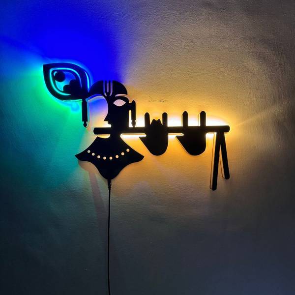 The Gifting Kingdom Kanha ji Modern Neon Led Wall Decor Light