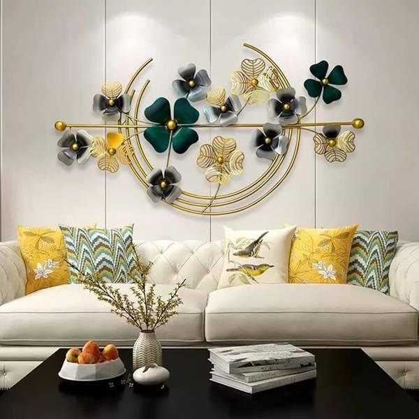 Infinity Art Collection Metal Flower Wall Art Iron Wall Hanging Home Decoration Perfect for Living Room