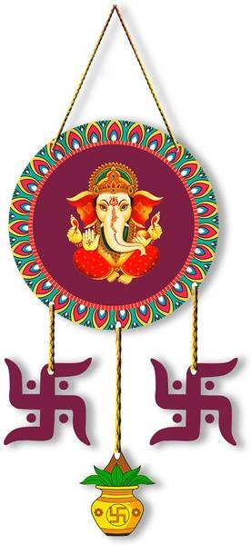 Charmr Shree Ganesha Designer Stylish Trendy wall hanger for Home Dcor