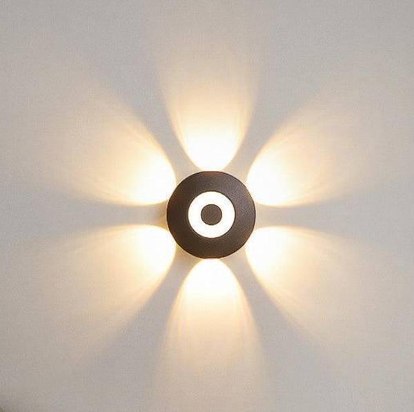 YOGABACA LED Outdoor Waterproof IP65 Exterior interior Wall Step Up Down Light Fixture Lamp Post Light Outdoor Lamp