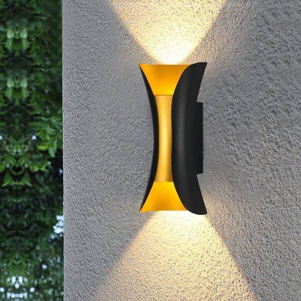 GLINTAC LED Optical COB Warm White Up Down LED Wall Light, K Type Double Head, IP65 Waterproof, Indoor/Outdoor Use, 10W, Less Power Consumption_2 Post...