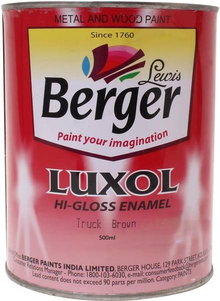 Berger Luxol Hi Gloss Brown Enamel Wall Paint