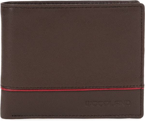 WOODLAND Men Casual Brown Genuine Leather Wallet