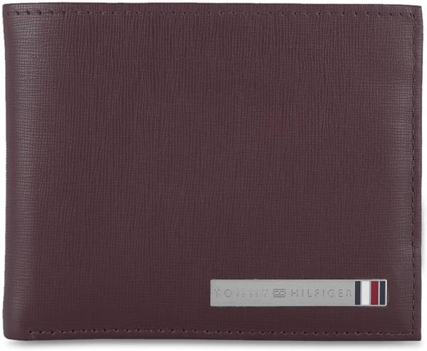 TOMMY HILFIGER Men Casual Red Genuine Leather Wallet
