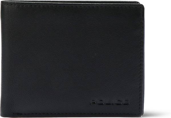POLICE Men Black Genuine Leather Wallet