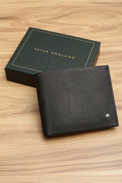 PETER ENGLAND Men Blue Genuine Leather Wallet