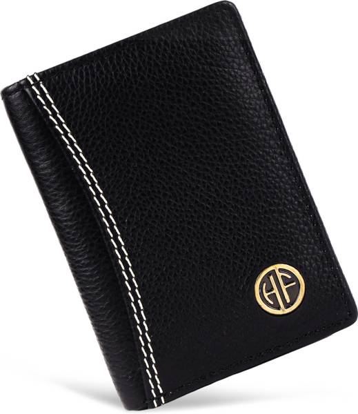 Hammonds Flycatcher Men & Women Trendy, Formal Black Genuine Leather Card Holder