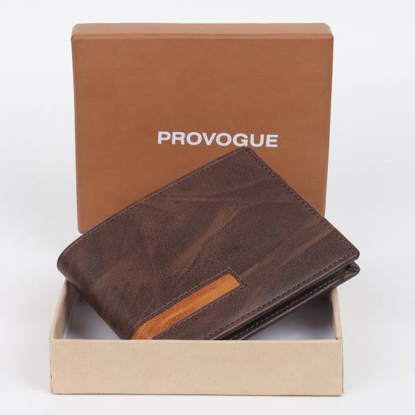 PROVOGUE Men Casual, Formal Brown Artificial Leather Wallet
