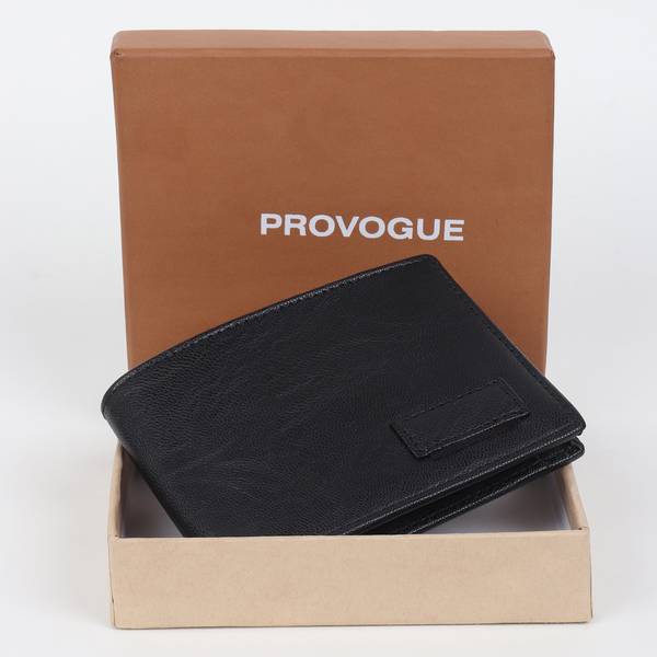 PROVOGUE Men Casual, Formal Black Genuine Leather Wallet